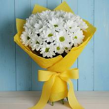 Букет Застенчивые лепестки в Нальчике Букет цветов из: Хризантемы в Нальчике