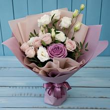 Букет цветов из:  Розы и Лизиантусы #REPLACE_PRED# Нальчике