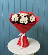 Букет ягоды на снегу в Нальчике Букет цветов из:  Хризантемы в Нальчике