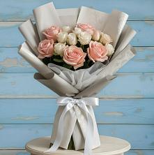 Букет Нежное облако в Нальчике Букет цветов из:  Розы в Нальчике
