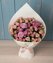 Букет Нежная розовость в Нальчике Букет цветов из:  Розы в Нальчике